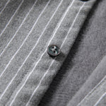 Striped Retro Slim Fit Casual Shirt Top