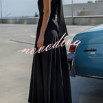 Solid Color Halter Neck Bow Tie Elegant Waist-cinching Midi Dress