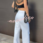 Sparkling Rhinestone Embellished Drape Tassel Batwing Sleeve Loose Crop Cover-up