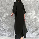 Japanese Casual Irregular Short-sleeved T-shirt Pleated Skirt