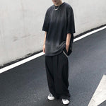Round Neck Tie-dye Gradient Loose Short-sleeved T-shirt
