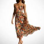 The Spark | Vibrant Color Midi Dress