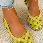 ODETTE | Woven Upper Flat Sandals