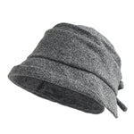 Women's Woven Bow Bucket Hat | Soft Winter Style