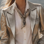 Modern And Cool Silver Suit Blazer