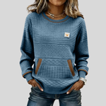 Noelle | Crew Neck Color-Block Sweatshirt