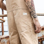 Big pocket Retro Loose Jumpsuit