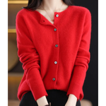 Mercy Cardigan for Women™ – Elegant Merino Wool & Soft Cardigan with Round Neck
