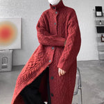 Retro Twist  Loose Over-the-knee Windbreaker Jacket