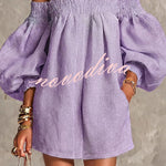 Sienna Lantern Sleeve Off-The-Shoulder Dress