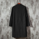 Printed Zen Cloak Linen Cape Coat