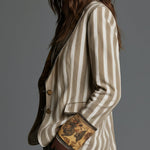 ROSALIA™ - ELEGANT BOHEMIAN STRIPE BLAZER