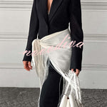 Isla Multi-Way Fringe Scarf