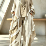 Geometric Pattern Color Blocking Irregular Slanted Set