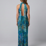 Juniper | Keyhole Halter Sleeveless Maxi Dress