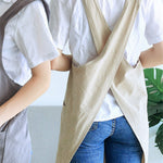 Women's Cross Back Cotton Apron