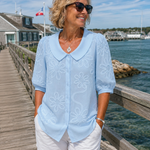 Fiora™ │ Elegant Floral Blouse