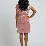 Hoku | Poised Abstract Knee Length Dress
