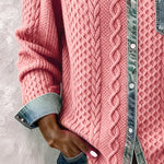 Long-Sleeve Shirt with Denim Patchwork™