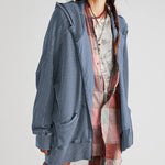 Zeagoo Women's Cardigan Zipper Sweater Loungewear Outerwear Hoodie Long Jacket