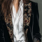 Octavia™ | Baroque-Trim Tailored Blazer