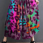 Modern Black High Waist asymmetrical design Summer Cotton Linen Pants