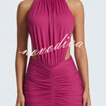 Thekla Ruched Cut-Out Mini Dress