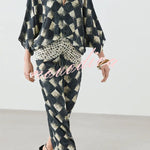 Nomad Diamond Print Kaftan Maxi Dress