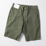 Thin Cotton and Linen Basic Solid Color Straight Loose Shorts