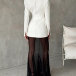 Fashion Jacket & Perspective Skirt Two-Piece Set