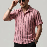 KZZ Men's stylish casual short-sleeve T-shirt