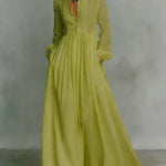 Harper White | Elegant Long Sleeve Maxi Dress For Women