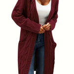 Harper | Long Hooded Cardigan