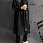 Soft Pu Leather Windbreaker Jacket