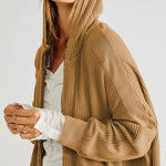 Zeagoo Women's Cardigan Zipper Sweater Loungewear Outerwear Hoodie Long Jacket