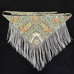 Bohemian-style Triangular Scarf Belt with Tassels