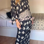 Nomad Diamond Print Kaftan Maxi Dress