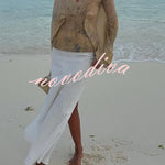 Bohemian Style Ibiza Embroidered Wide-sleeved Shirt