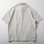 Textured Japanese Style Lapel Polo Shirt