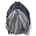 Striped Retro Slim Fit Casual Shirt Top