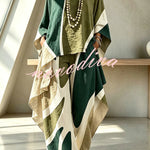 Geometric Pattern Color Blocking Irregular Slanted Set