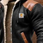 Benjamin | Winter Bomber with Leather-Look Details