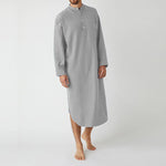 Button Solid Arabian Nightgown Shirt