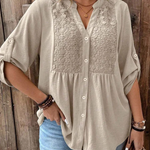 Carmen | Elegant Wide Sleeve V-Neck Blouse