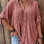 Carmen | Elegant Wide Sleeve V-Neck Blouse