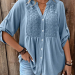 Carmen | Elegant Wide Sleeve V-Neck Blouse