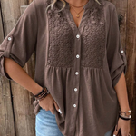 Carmen | Elegant Wide Sleeve V-Neck Blouse