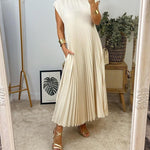 La Scintilla | Sleeveless Pleated Dress