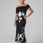 Cosma | Off Shoulder Midi Dress