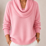 Caralina™ | Elegant Cowl Neck Knit Jumper